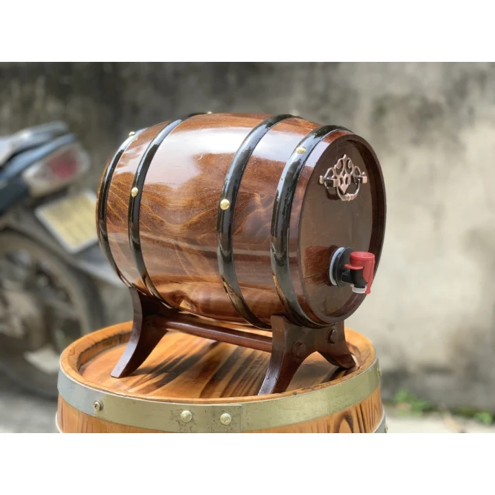 Thùng gỗ đựng rượu vang -thùng đựng rượu bằng gỗ, trống gỗ đựng rượu 5 lít