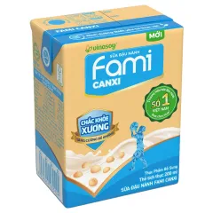 Sữa Đậu Nành Fami Canxi Lốc 6 Hộp 200Ml