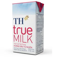 Sữa Th True Milk Dâu Lốc 4 Hộp 110Ml