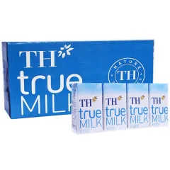 Sữa Th True Milk Ít Đường Lốc 4 Hộp 110Ml