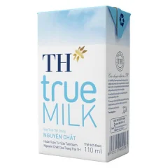 Sữa Th True Milk Không Đường Lốc 4 Hộp 110Ml