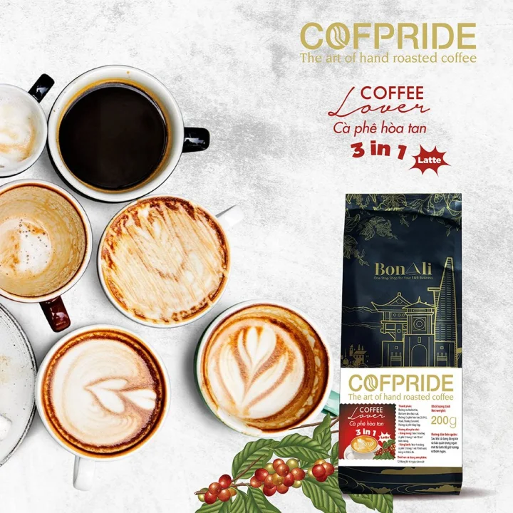 Combo 03 Túi 400g Cafe Sữa Hòa Tan Lover 3In1 COFPRIDE Thơm Ngon - BONALI - YOOSOO