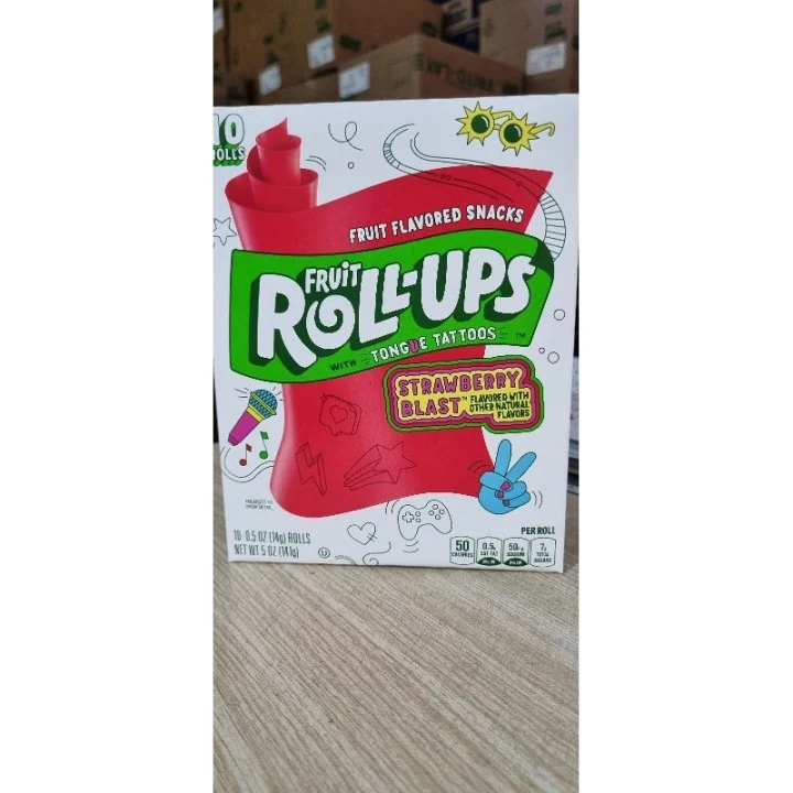 Kẹo dẻo Fruit Roll - ups Strawberry ( dâu) 141g