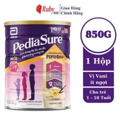 Sữa Bột Pediasure Ít Ngọt Hương Vani Giúp Bé Tăng Trưởng Về Chiều Cao, Cân Nặng 850G