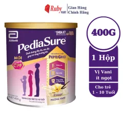 Sữa Bột Pediasure Hương Vani Ít Ngọt Cho Trẻ Biếng Ăn Từ 1 Đến 10 Tuổi 400G