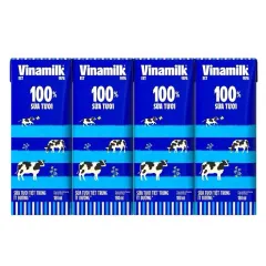 Lốc Sữa Tươi Vinamilk Ít Dường 4 Hộp 110Ml