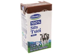 Lốc 4 Hộp Sữa Tươi Tiệt Trùng Vinamilk Socola 110Ml