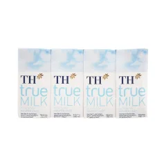 Lốc 4 Hộp Sữa Th True Milk Không Đường 180Ml