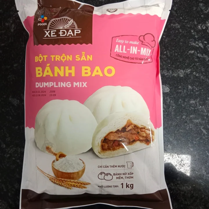 BAO BÌ MỚI]Bột Trộn Sẵn Bánh Bao Hiệu Xe Đạp ( 1kg ) | Aemi
