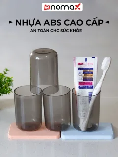 Cốc nhựa Enomax dùng để đánh răng, uống nước, chịu nhiệt tốt (Eno 0172)