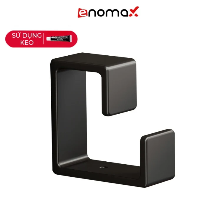 Móc treo chậu Enomax dán tường, chịu lực bền bỉ (Eno 0118) màu đenm