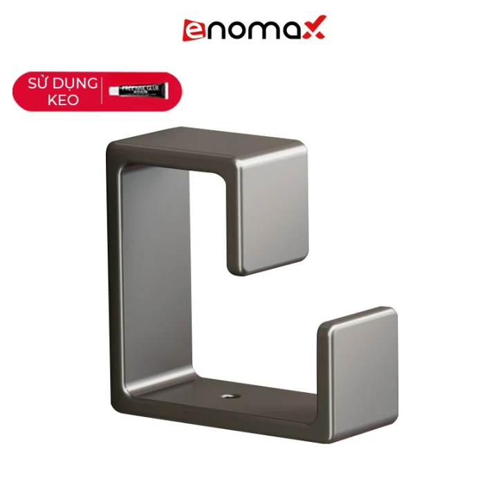 Móc treo chậu Enomax dán tường, chịu lực bền bỉ (Eno 0118) màu xám