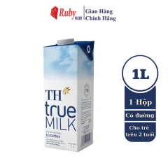 Ộp Sữa Tươi Tiệt Trùng Có Đường Th True Milk 1L