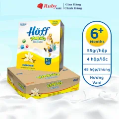 Thùng 48 Hộp Váng Sữa Vị Vani Hoff Cho Bé Từ 6 Tháng Tuổi