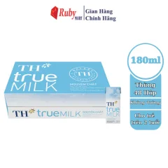 Thùng 48 Hộp Sữa Tươi Tiệt Trùng Nguyên Chất Th True Milk 180Ml