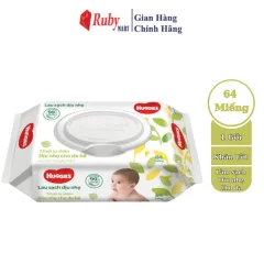 Khăn ướt Huggies không mùi - 64 tờ Siêu thấm
