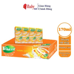 Thùng 48 Hộp Sữa Chua Uống Yomost Cam (48 Hộp X 170Ml)