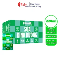 Thùng 48 Bịch Sữa Dinh Dưỡng Vinamilk Có Đường 220Ml