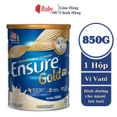 [Combo 6 Lon] Sữa Bột Ensure Gold Abbott Hương Vani (Hmb) 850G