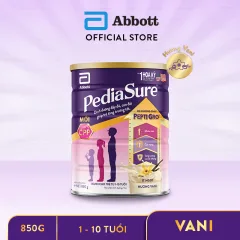 Sữa Bột Pediasure 850G Hương Vani Ít Ngọt Cho Bé Từ 1 Đến 10 Tuổi