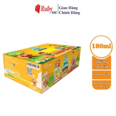 Thùng 48 Hộp Kun Sữa Trái Cây Hương Cam 180Ml