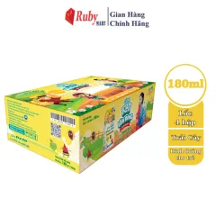 Thùng 48 Hộp Sữa Trái Cây Nhiệt Đới Kun 180Ml