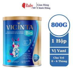 Sữa Bột Dinh Dưỡng Vicinta Bio Lon 800G Dễ Uống, Tăng Cân Cho Bé
