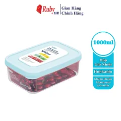 Hộp Thực Phẩm Chữ Nhật Hokkaido 1000Ml (Giao Màu Ngẫu Nhiên )