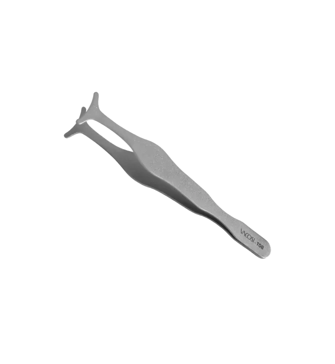 T08-01- VACOSI EYELASH TWEEZERS (T08-01 – Nhíp Gắn Mi Giả VACOSI, Xám Thẳng)
