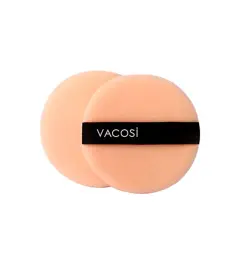 BP01 - VACOSI SMALL ROUND PUFF 2PCS - BỊCH 2 BÔNG PHẤN KHÔ TRÒN NHỎ