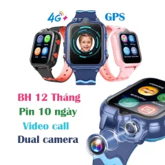 Đồng Hồ Định Vị Trẻ Em Wonlex Gọi Video Call, Camera Kép, Bảo Hành 12 Tháng - Black