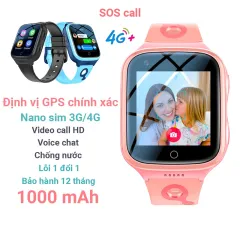 Đồng Hồ Định Vị Gps Trẻ Em Smart Watch Kid 4G Osun, Pin 1000 Mah - Đen