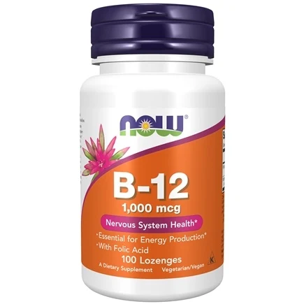 Bổ Sung Vitamin B12 1000Mcg, Folic Acid Dạng Viên Ngậm - Hộp 100 Viên